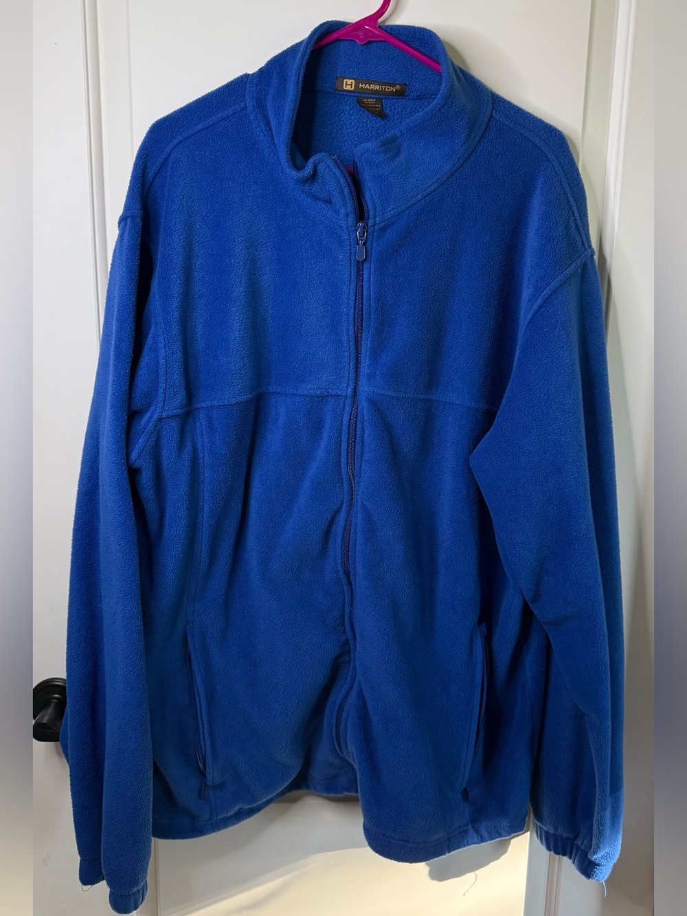 Harrington Men’s Full-Zip Performance Fleece Jacket in Royal Blue XLT